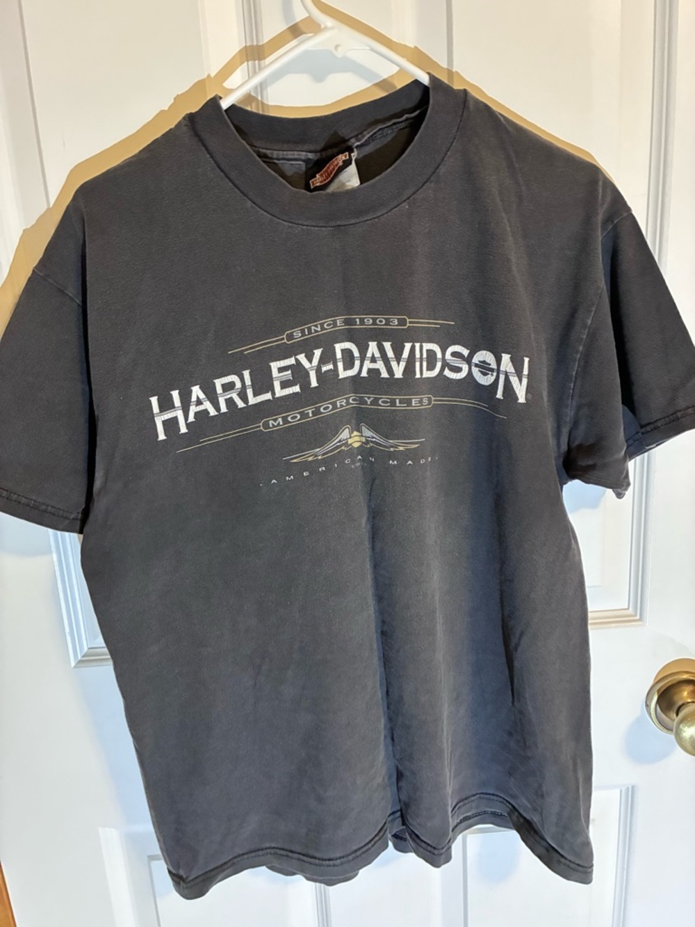 Vintage Harley-Davidson Men’s 1997 Black Graphic Short Sleeve Tee Fort Myers FL